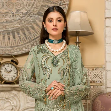 jacket style dress pakistani